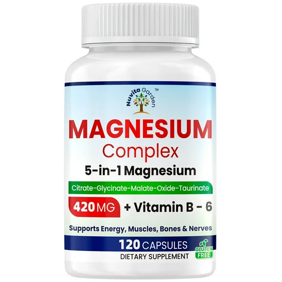 5-in-1 Magnesium Complex Capsules 420mg 120 Capsules P97376