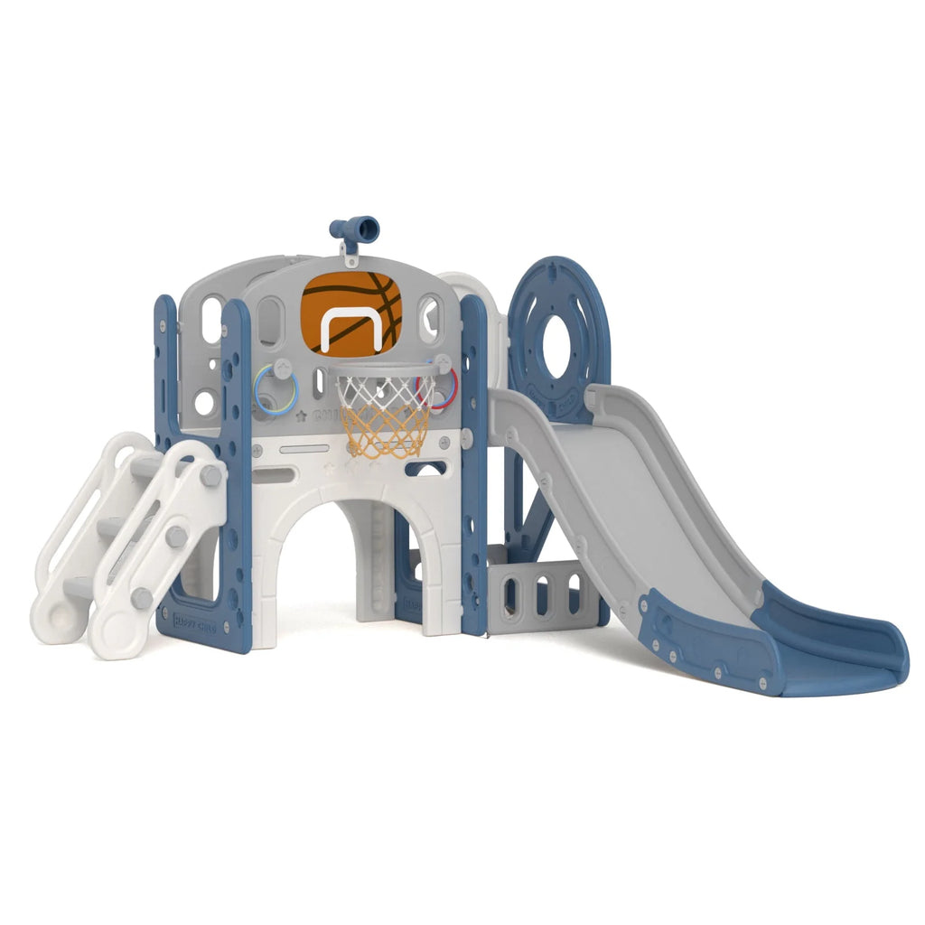 7-in-1 Kids Slide Play Set with Climber D85003