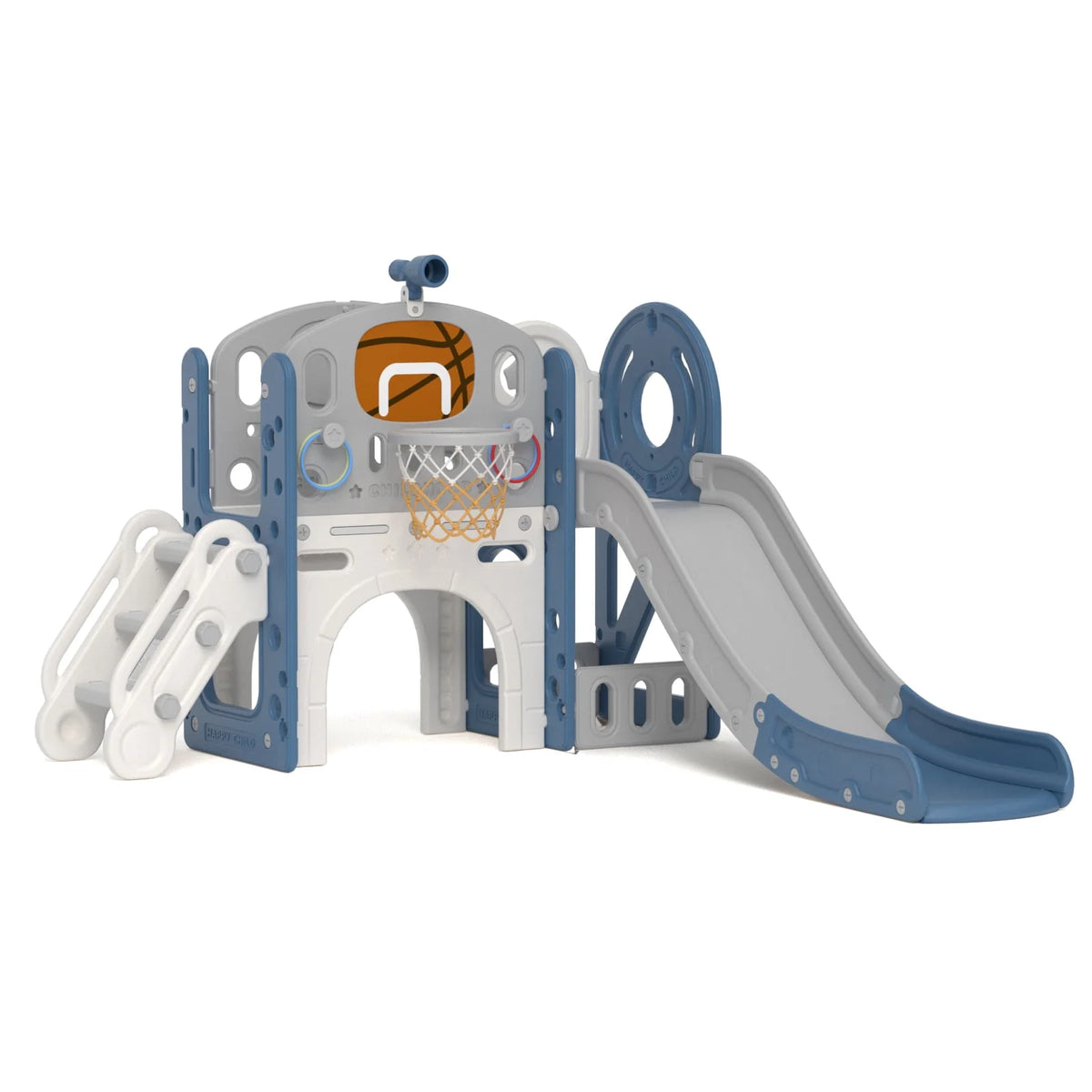7-in-1 Kids Slide Play Set with Climber D85003