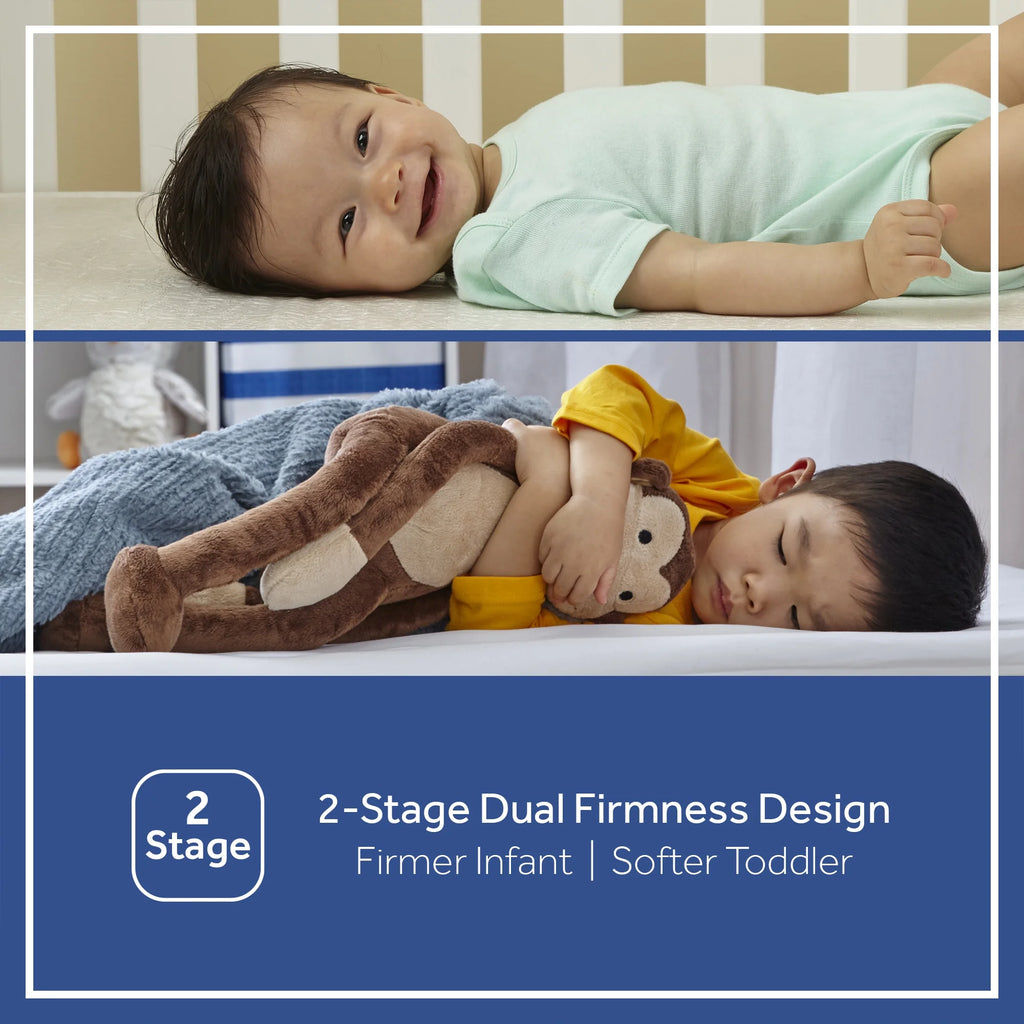 2-Stage Innerspring Baby Crib and Toddler Mattress D978