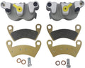Front Left Right Brake Caliper Set with Pads without Mounting Bracket Pack of 2 H90907