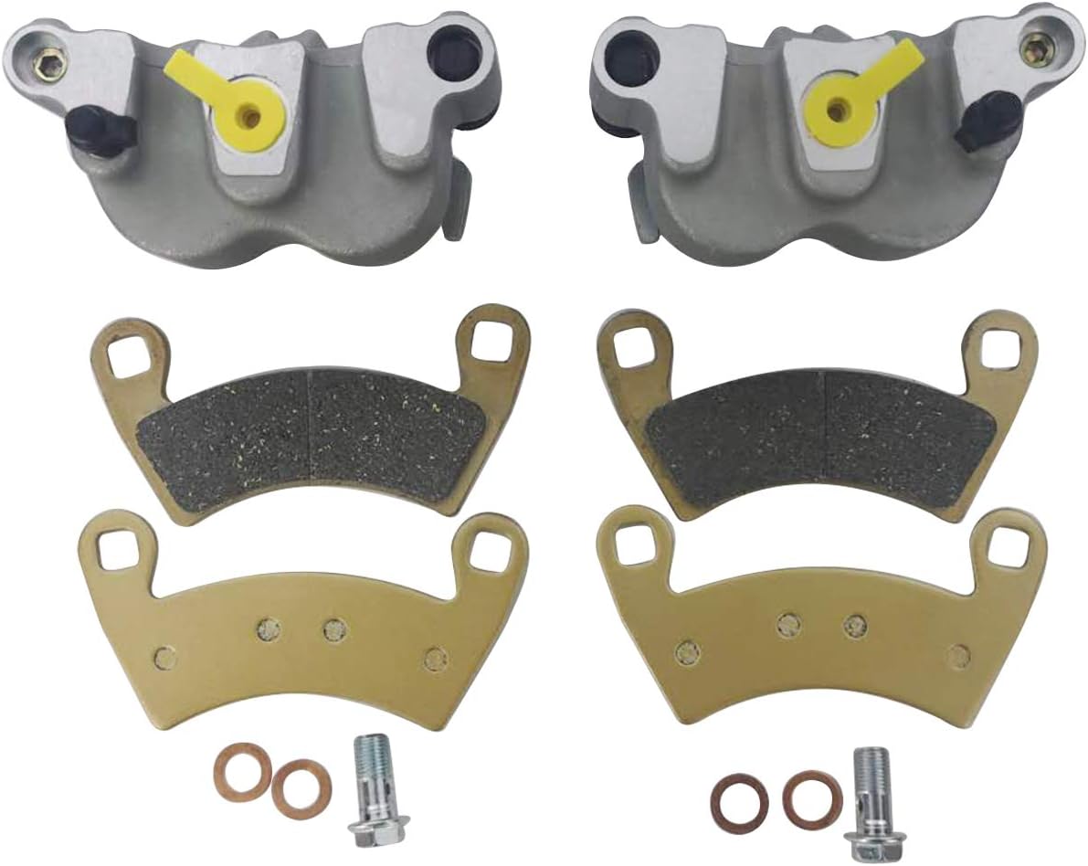 Front Left Right Brake Caliper Set with Pads without Mounting Bracket Pack of 2 H90907
