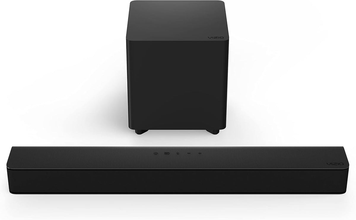 24-inch 1080p Smart TV and 2.1 Channel Sound Bar with Wireless Subwoofer Home Theater System U382