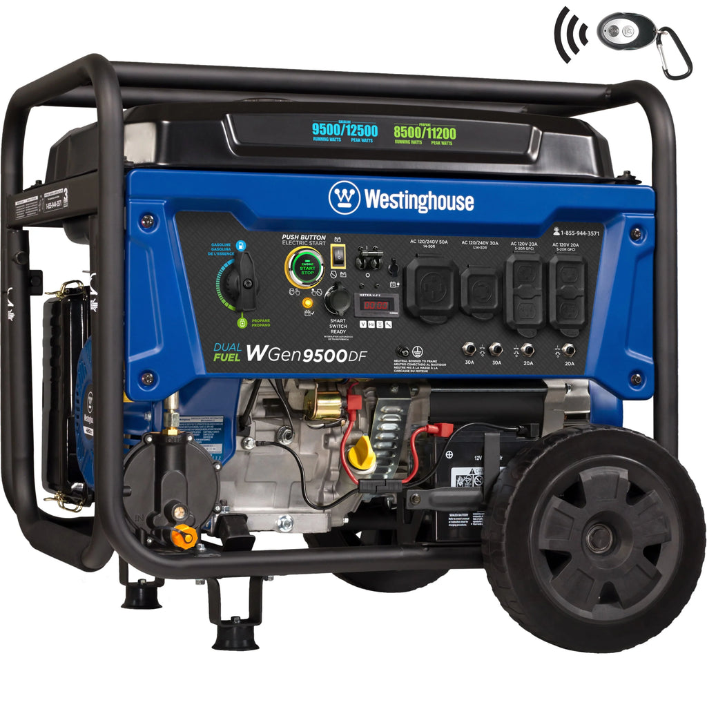 12,500 Peak Watt Dual Fuel Portable Generator with Electric Start T5062