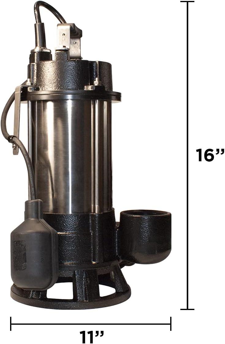 3/4HP Stainless Steel Sewage Grinder Pump S10671