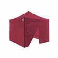 Red 10x10 Pop Up Canopy Tent with Steel Frame and Roller Bag Z258