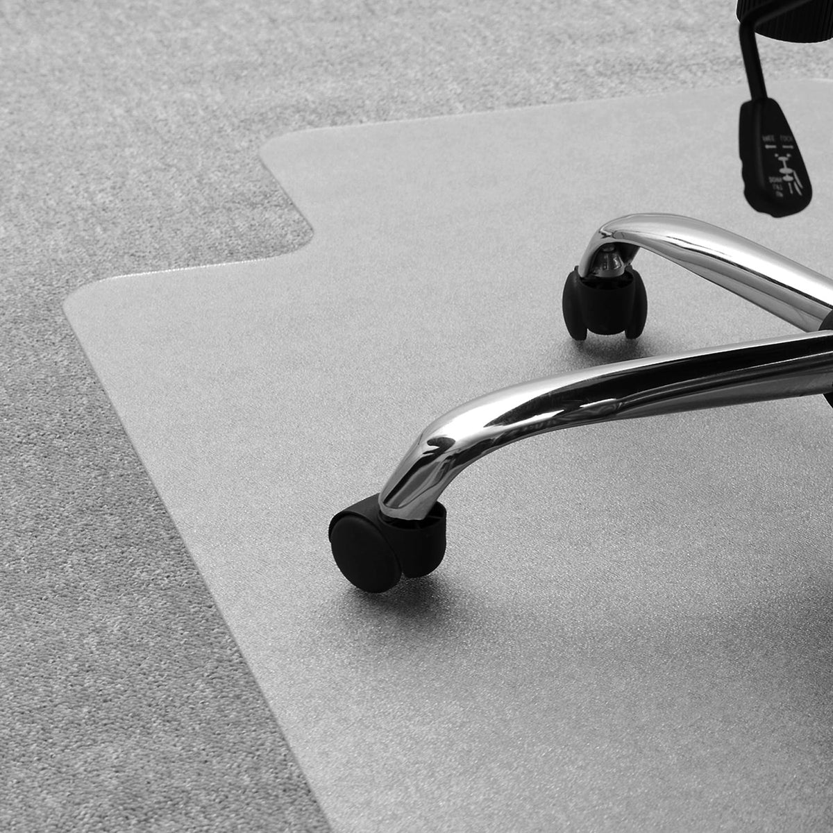 Clear Polycarbonate Chair Mat for Carpets up to 1/2" - 35 x 47" F35454