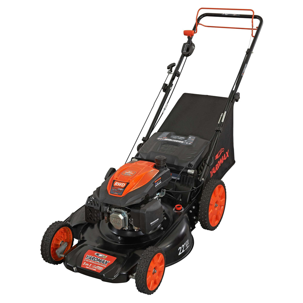 22 in. 201cc 6 Speed 3-in-1 Gas Self Propelled Lawn Mower E3151