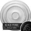 24 3/8 inch x 1 1/2 inch Hand-Painted Black Pearl Ceiling Medallion D51011