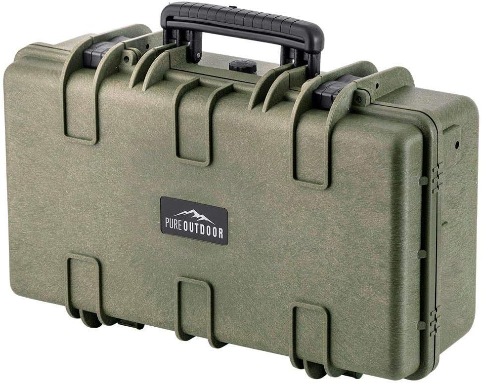 Black Weatherproof Shockproof Hard Case with Wheels M873583
