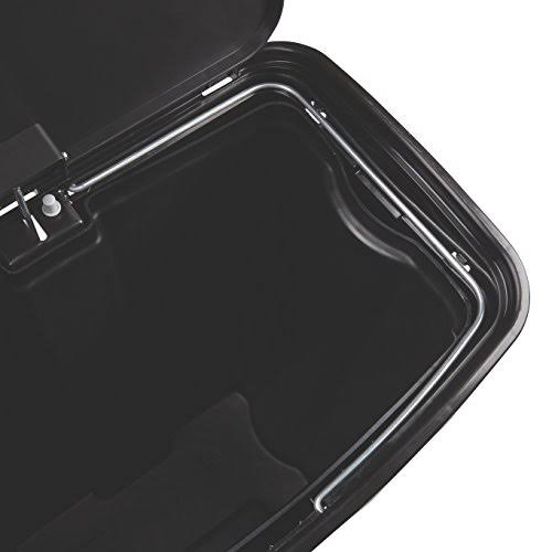 Black 13.2 Gal Plastic Step-On Trash Can J9890