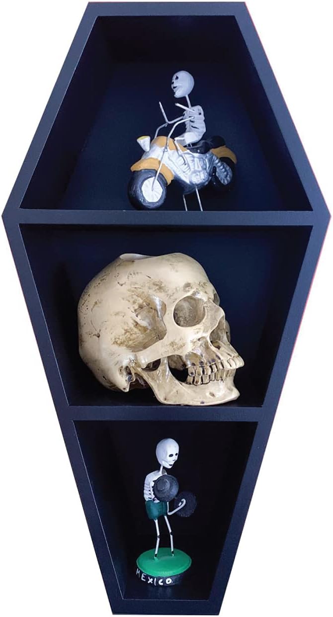 Black Wooden Floating Shelf 14 Inches Tall 7 Inches Wide Pack of 2 N329403