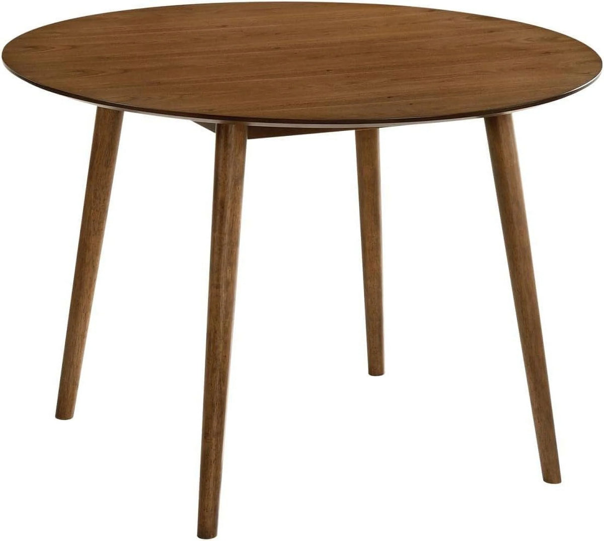 42" Round Walnut Wood Dining Table N775726