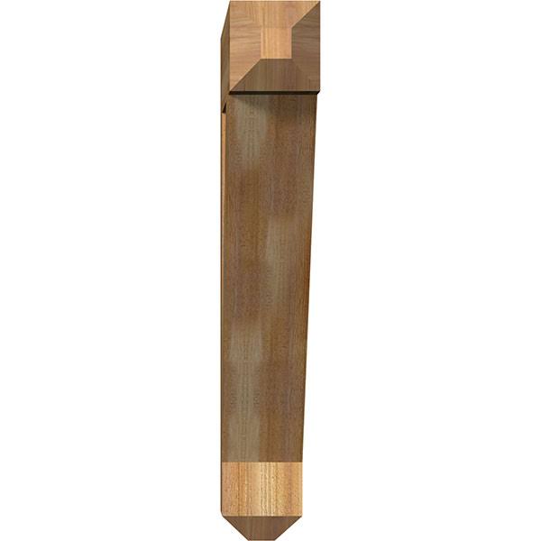6x22W x 34x22D x 38x22H Traditional Craftsman Rough Sawn Bracket, Western Red Cedar J78695