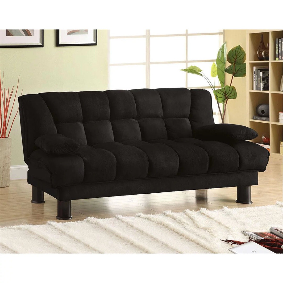 Black Futon Sofa S10689