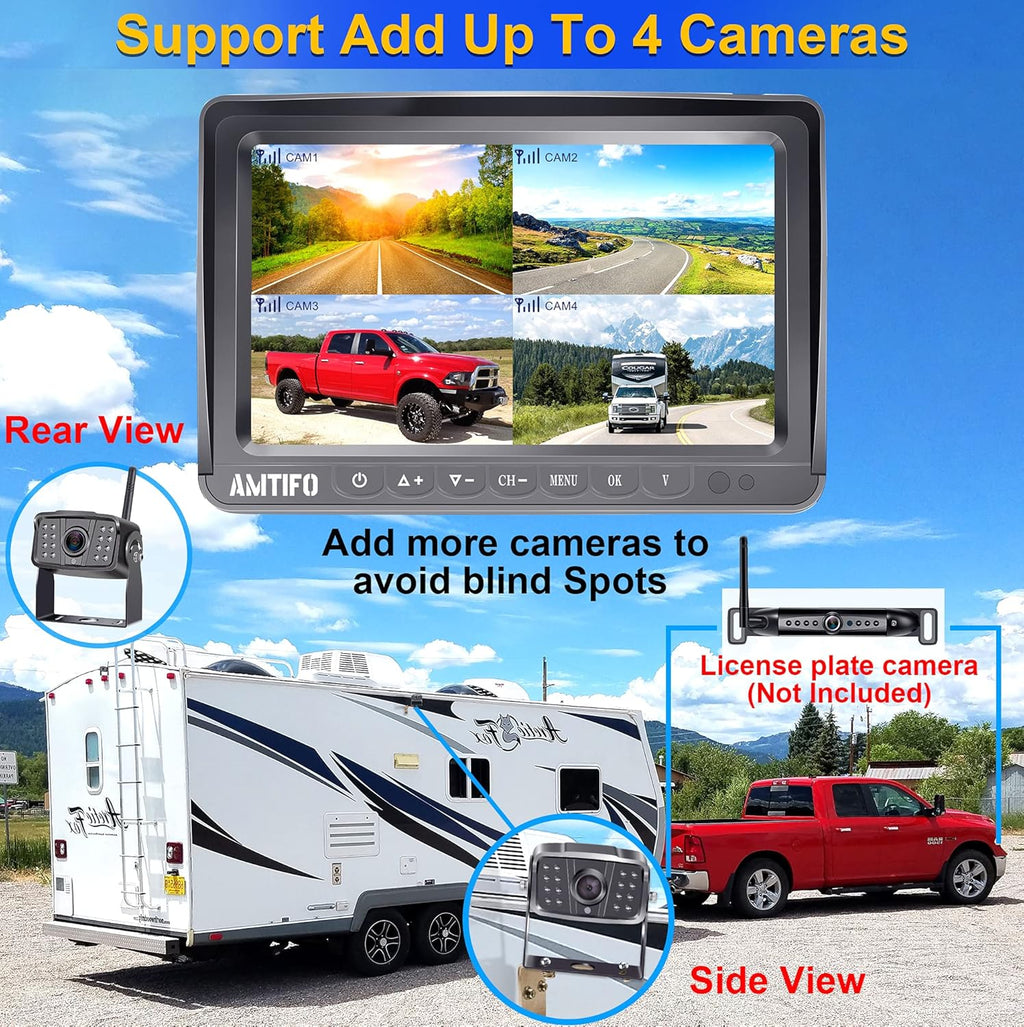 Wireless HD 1080P RV Backup Camera System with 7 Inch Monitor X23225