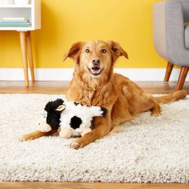 Barnyard Cruncheez Cow Dog Toy G7170