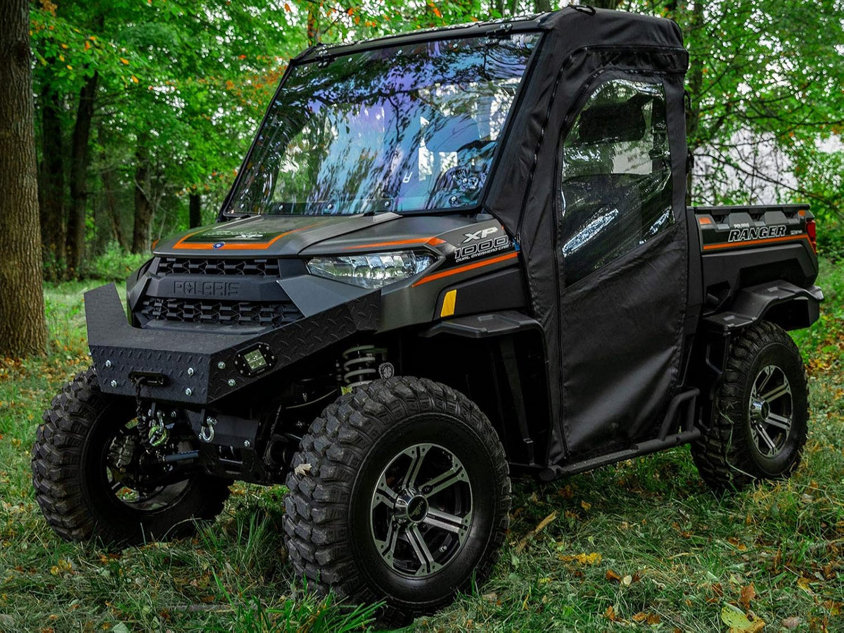 Soft Cab Enclosure Doors - 1 Pair of Front Doors - Resistant to Water, Punctures, and Tears I250692