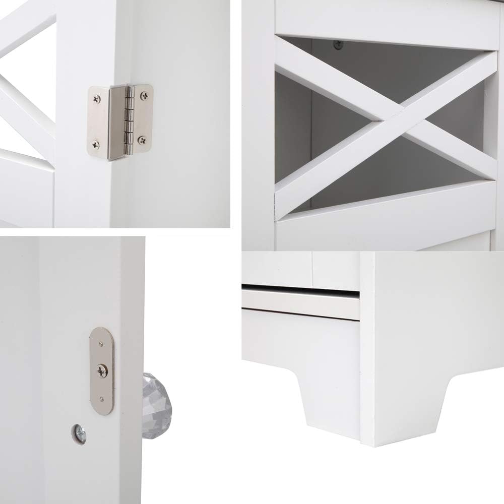 Bathroom Floor Cabinet with Adjustable Shelves B3172