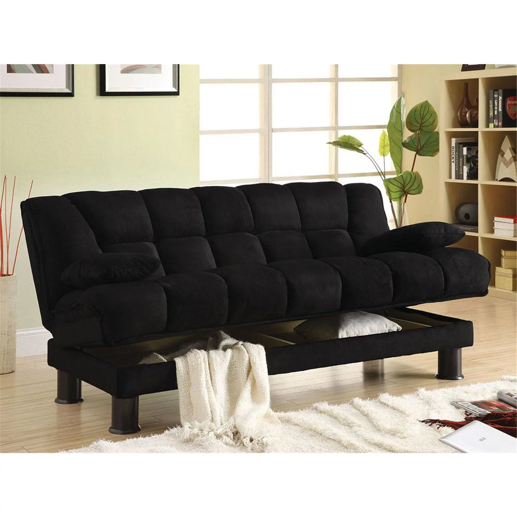 Black Futon Sofa S10689