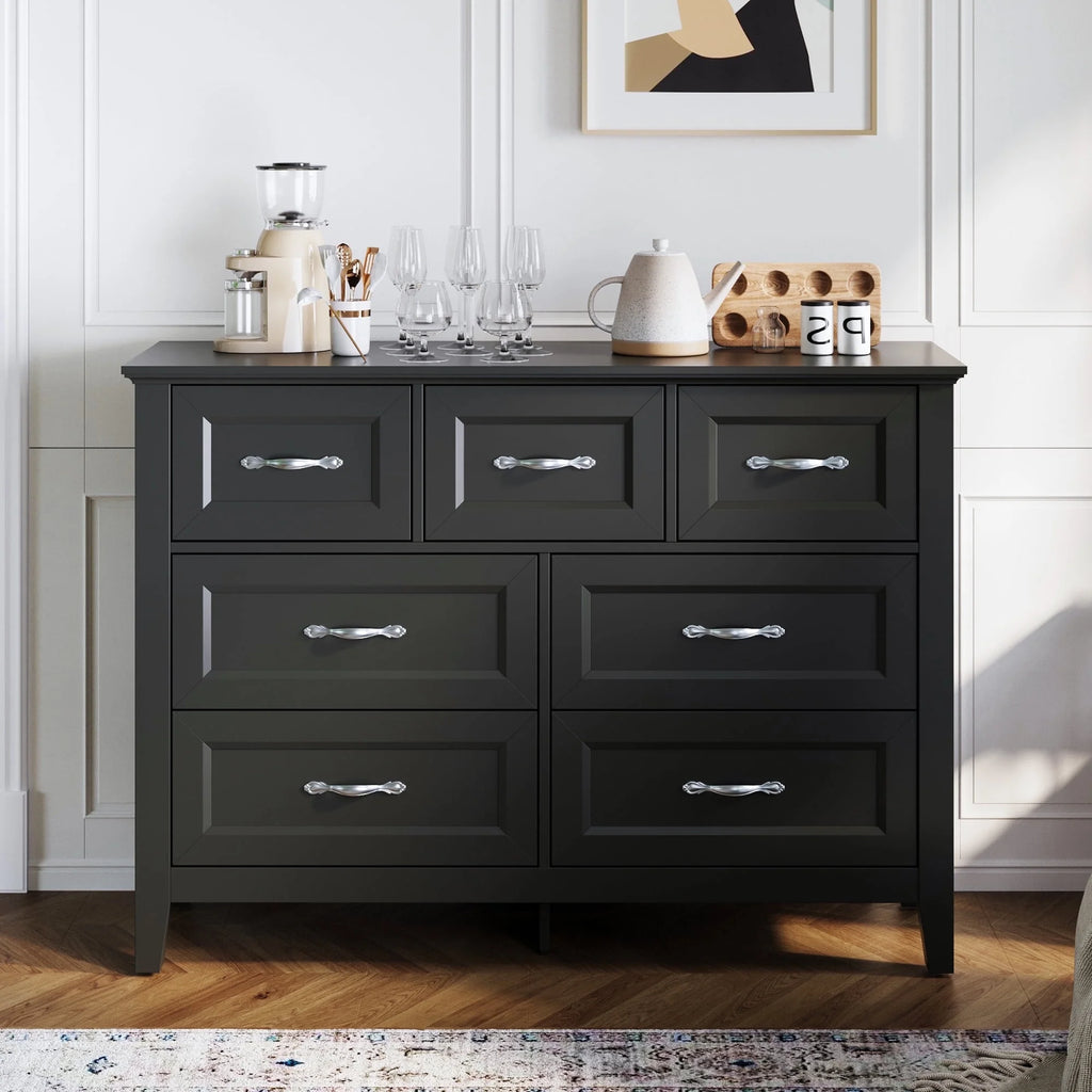 Rustic Oak 6 Drawer Dresser C12575