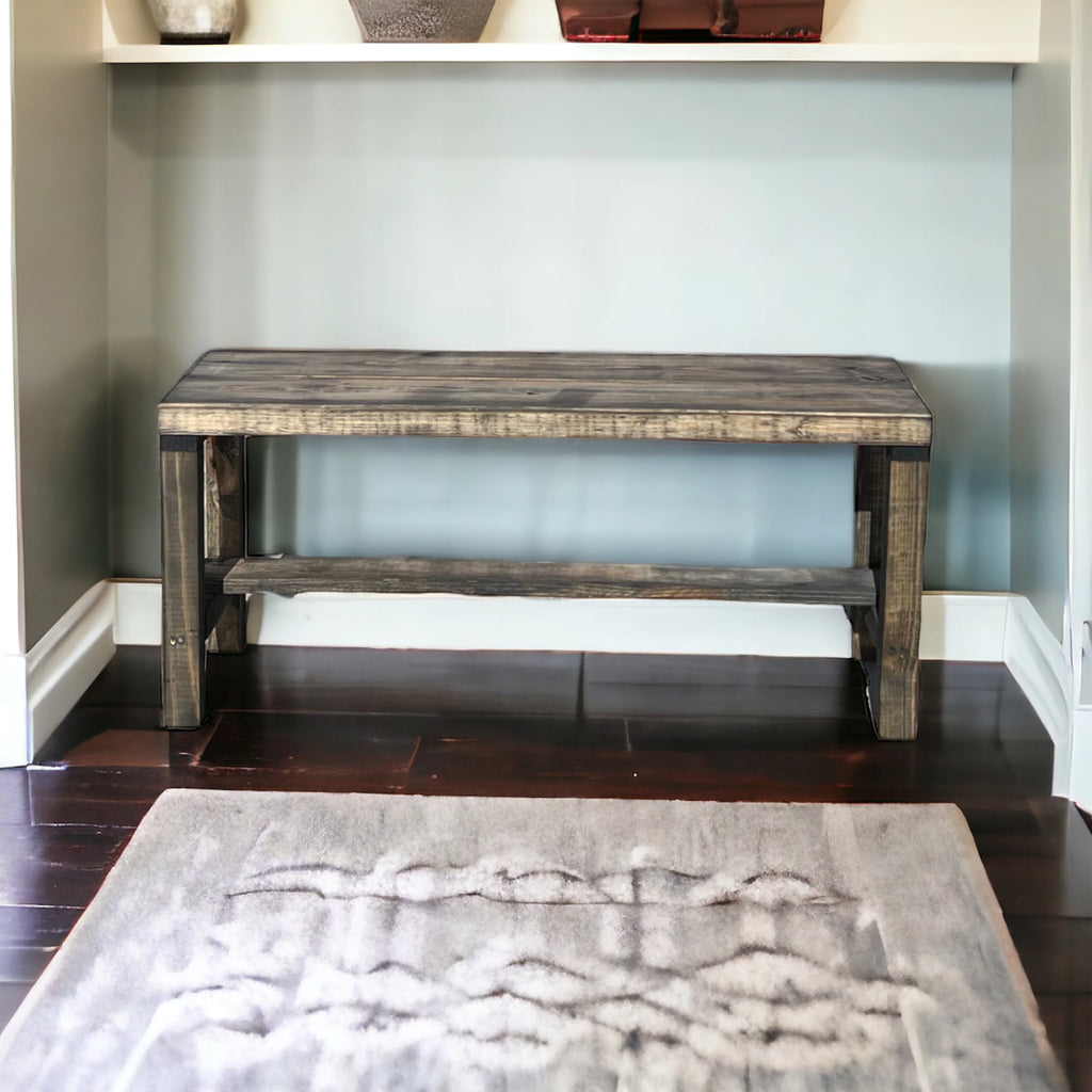 Solid Wood Entryway Accent Bench X7269