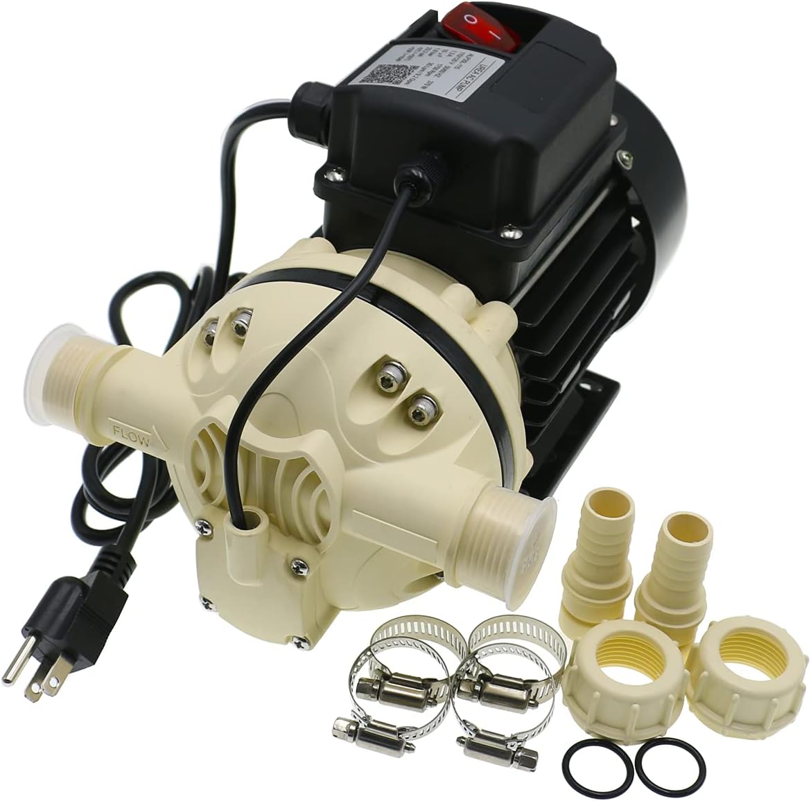 Industrial Water Pressure Pump, 9.2 GPM, 115VAC, 23PSI, 370W Q88648