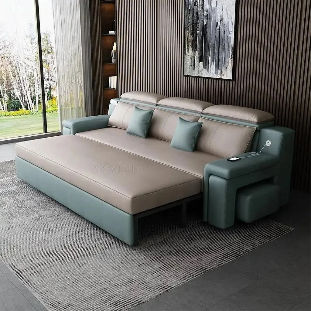 Multifunctional Technology Cloth Sofa Bed U84960