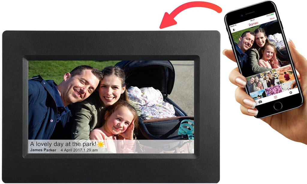 White 10 Inch Smart WiFi Digital Photo Frame with Touch Screen J3150