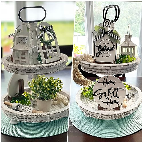 Set of 17 Farmhouse Tiered Tray M695