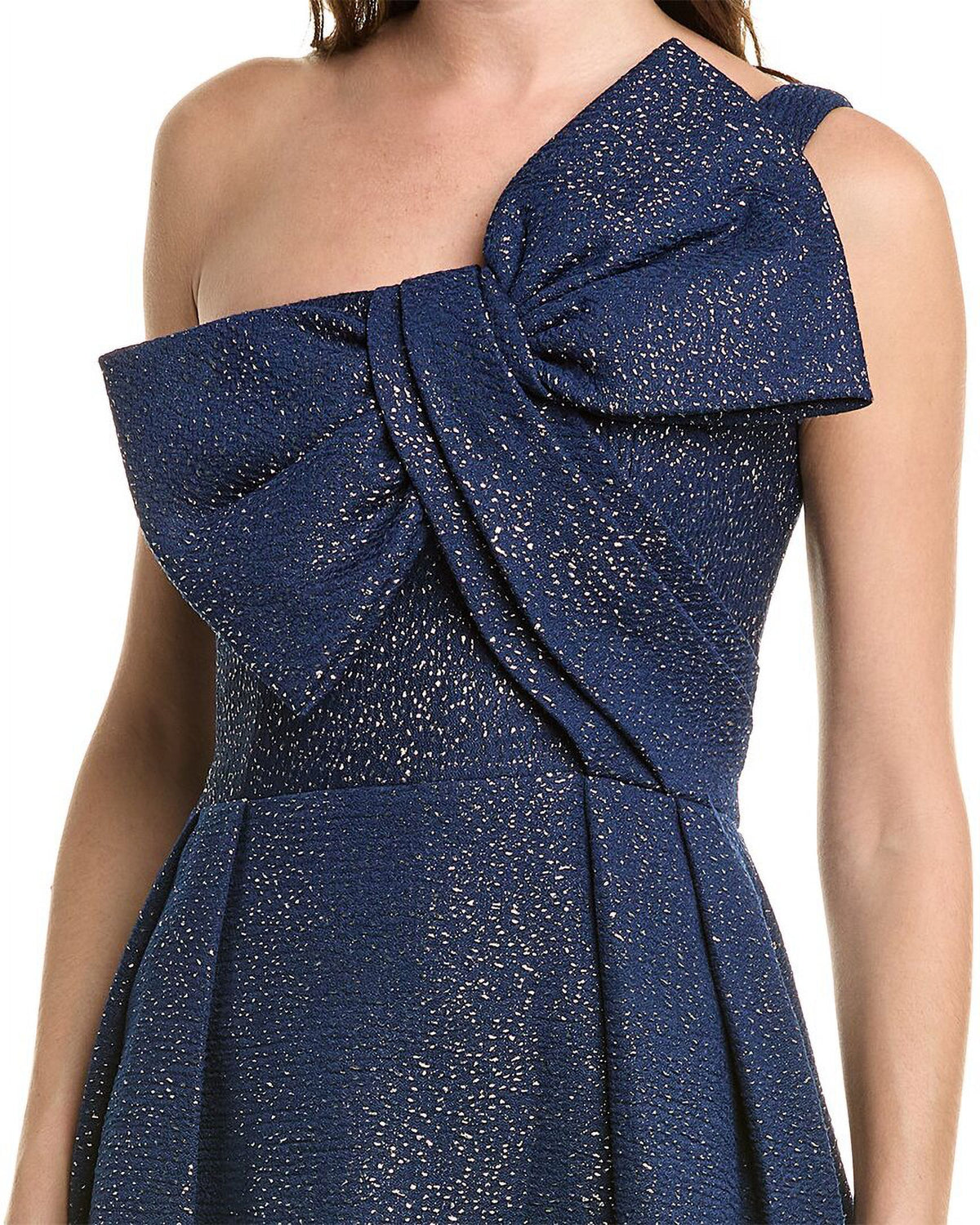 Metallic Jacquard Gown Y338381