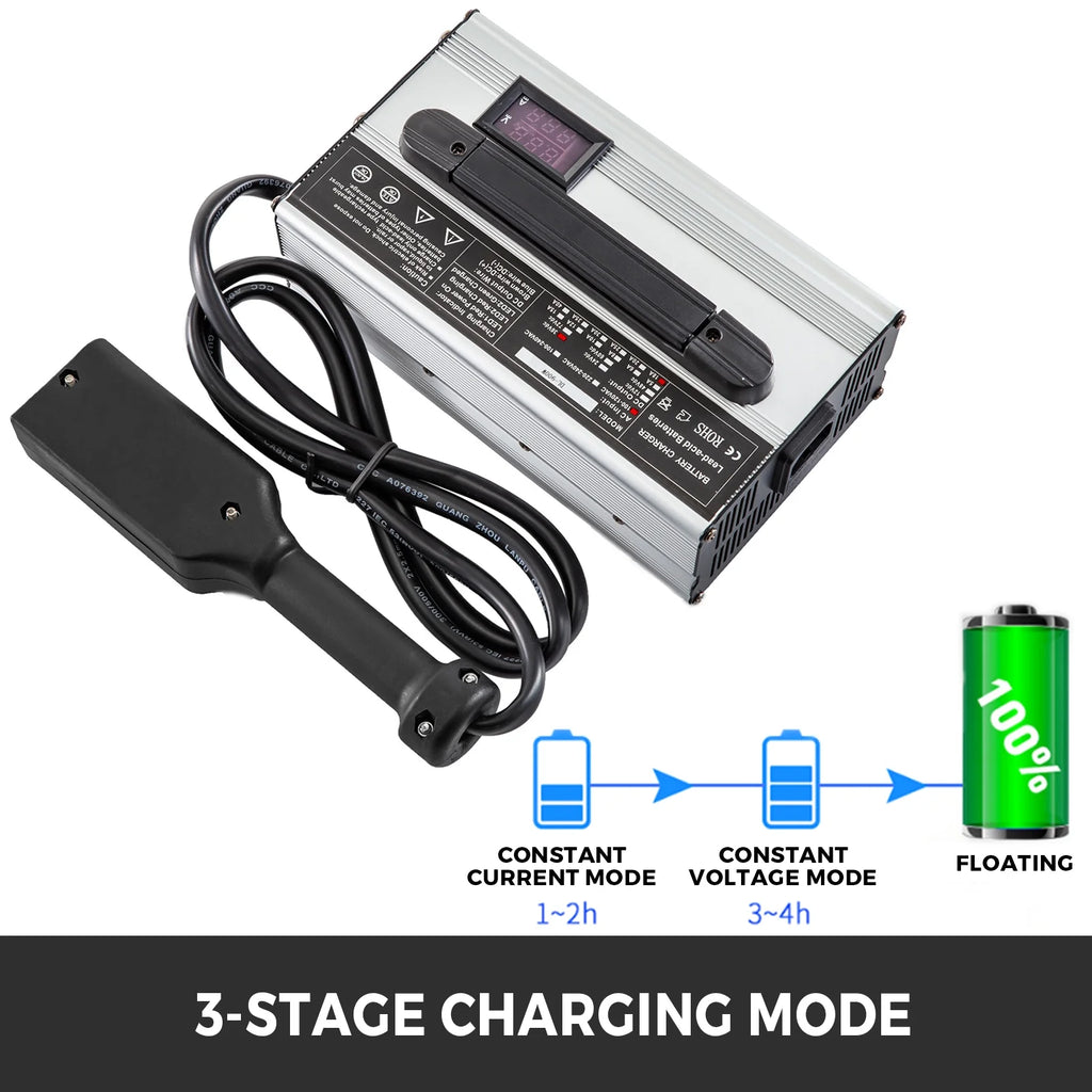 36V 18A Golf Cart Battery Charger with LED Indicator Lights N608911