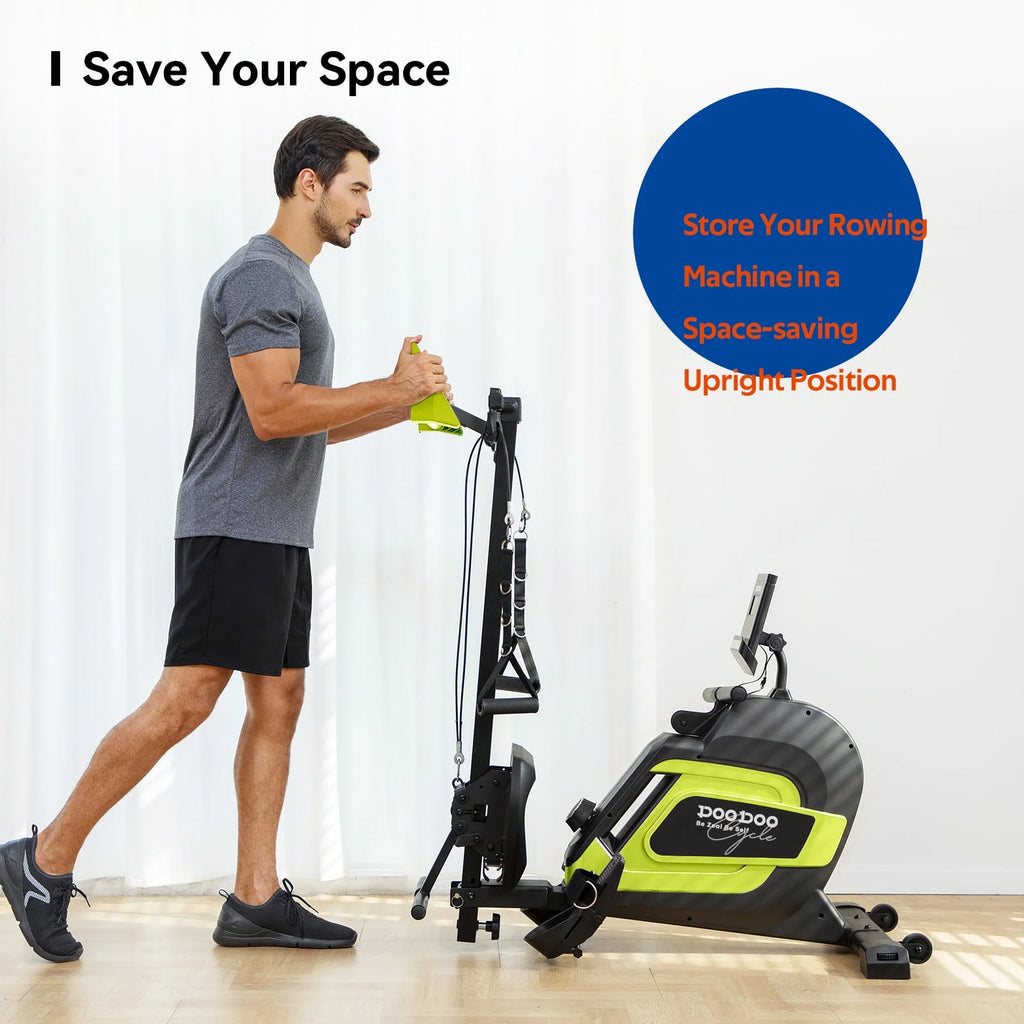 Magnetic Rowing Machine Foldable with 8 Level Adjustable Resistance Q49883