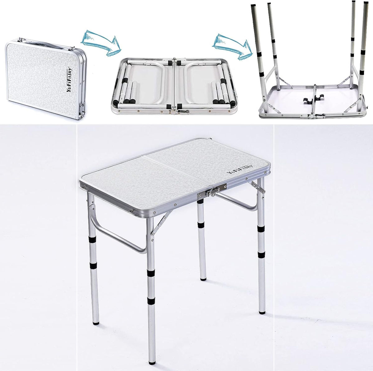 Small Folding Aluminum Camp Table O6259