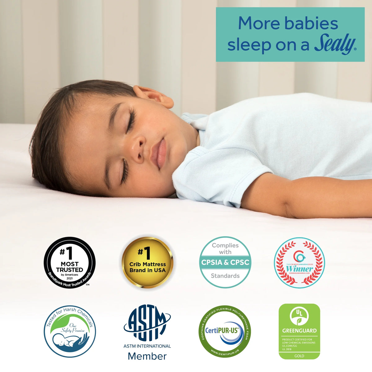 2-Stage Innerspring Baby Crib and Toddler Mattress D978