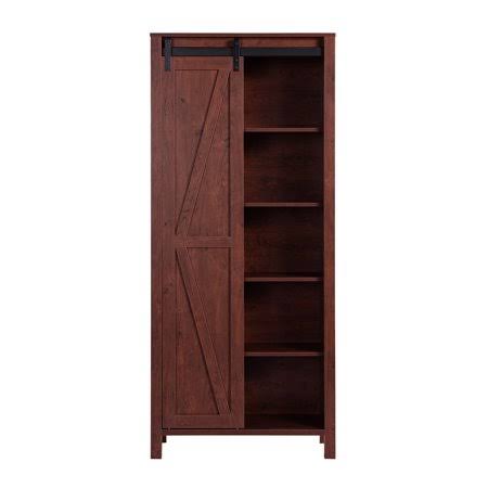 Vintage Walnut 5-Shelf Pantry Cabinet U7573