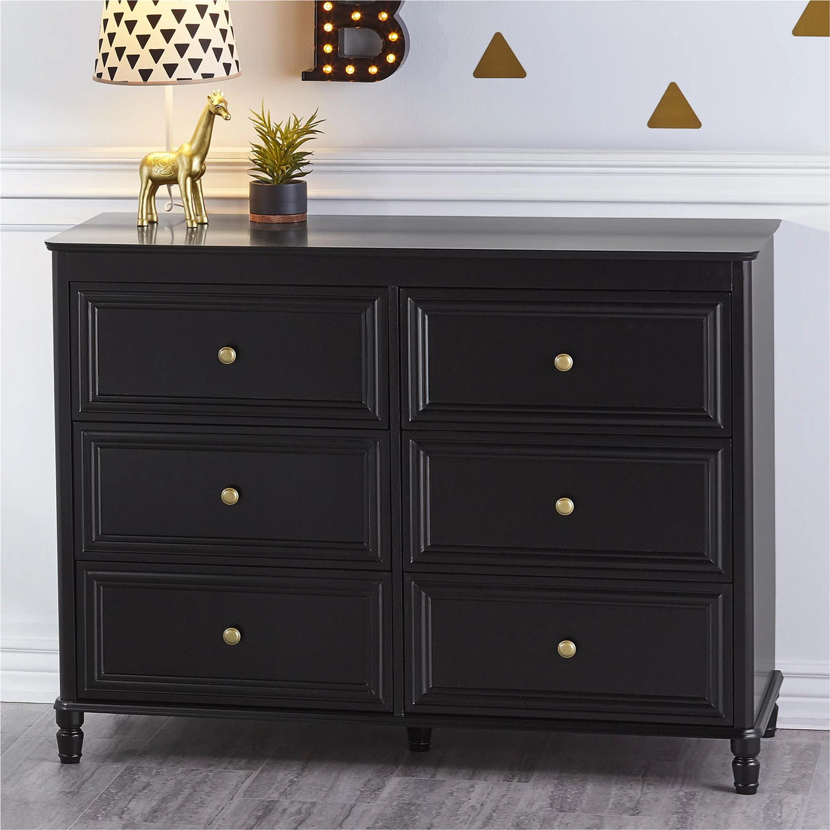 6 Drawer Ivory White Dresser C970819
