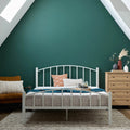 Black Metal Queen Platform Bed A6201
