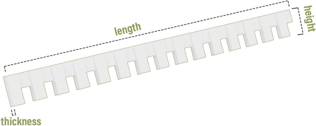 White PVC Dentil Trim G574