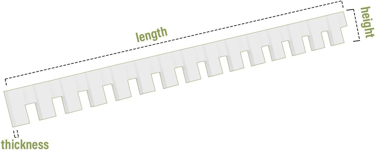 White PVC Dentil Trim G574