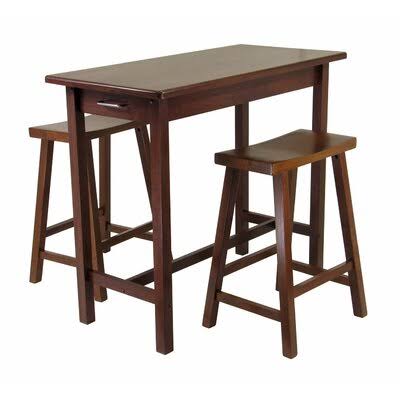3 Piece Solid Wood Dining Set K139