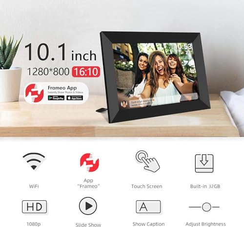 10.1 Inch WiFi Digital Picture Frame with 32GB Memory C4541