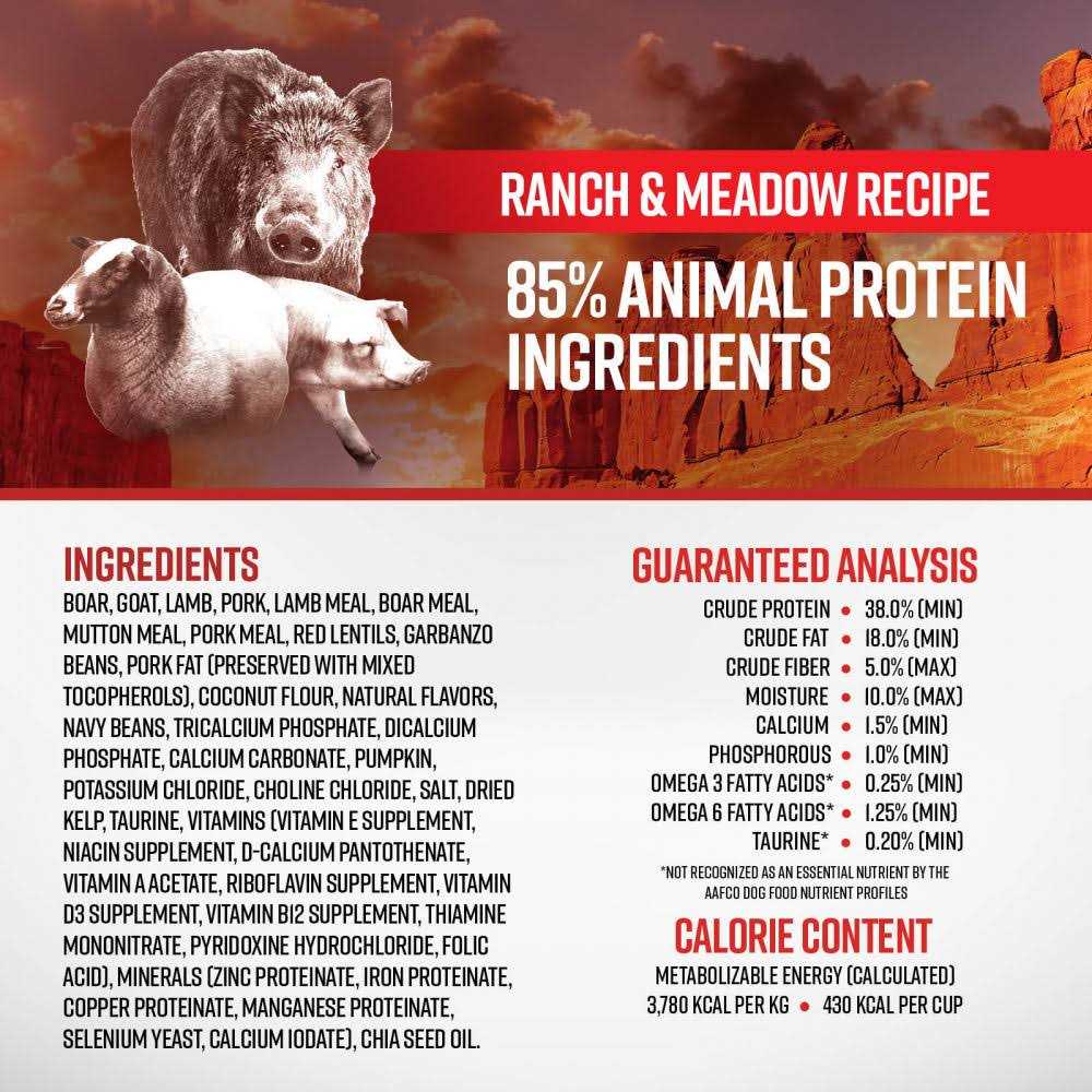 Ranch Meadow Recipe Dog Dry Food V9386