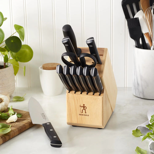12 Pc Cutlery & Wood Block Set K890