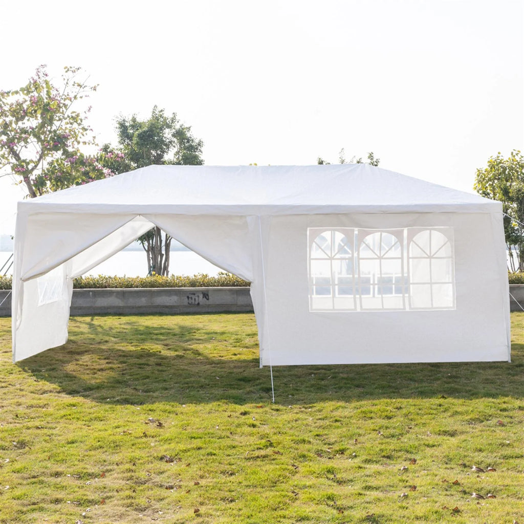10'x20' Waterproof Outdoor Party Tent with 4 Removable Sidewall and 2 Door R66228