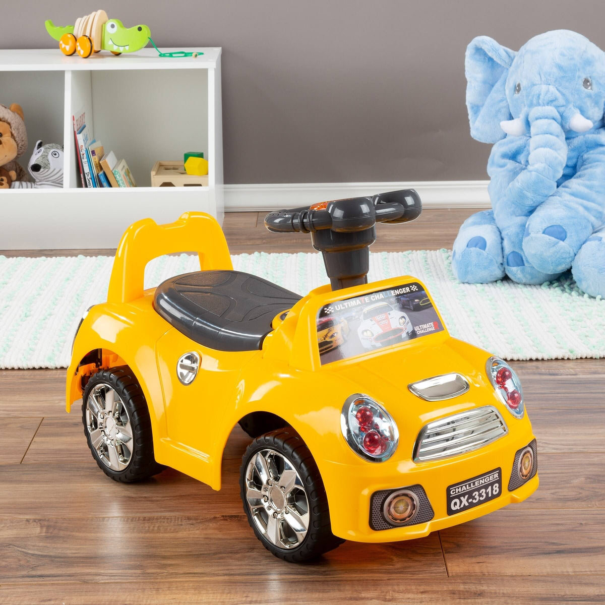 Yellow Ride-On Walking Car Toy M3008