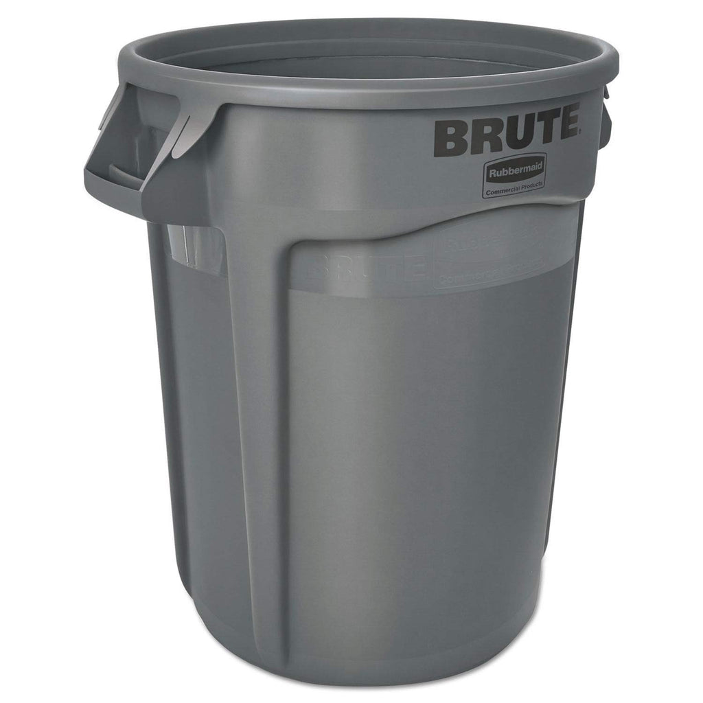 32 gallon Gray Commercial-Grade Trash Can Q329