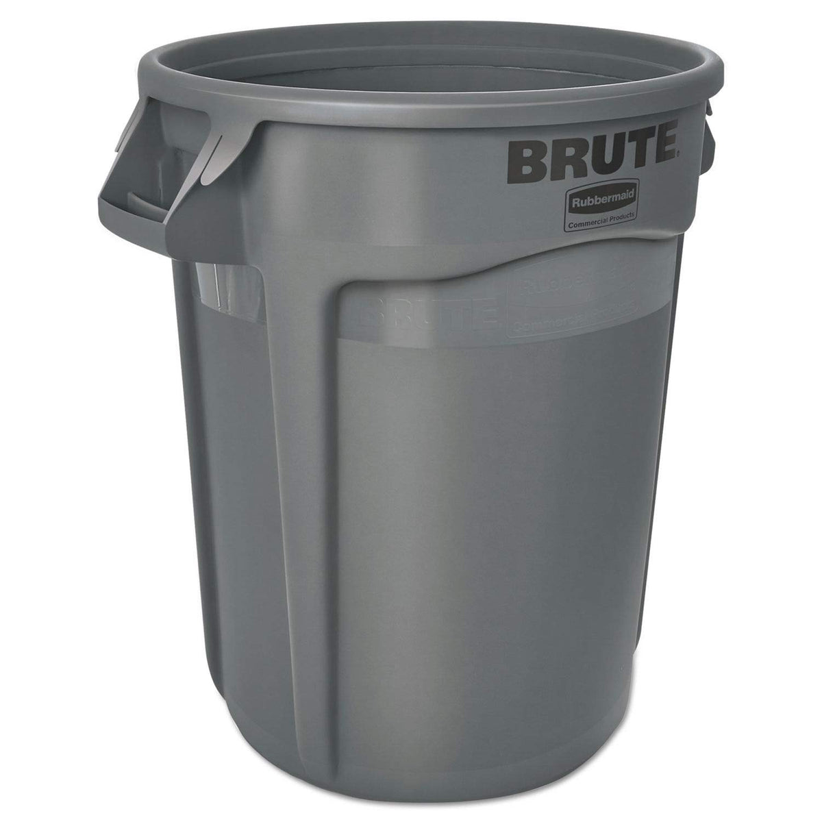 32 gallon Gray Commercial-Grade Trash Can Q329