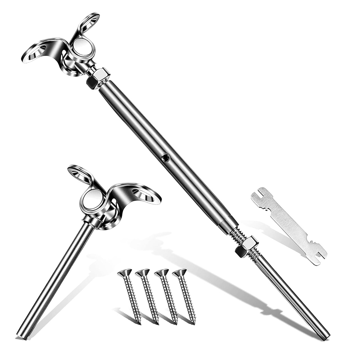 20 Sets T316 Stainless Steel Adjustable Angle Cable Railing Hardware Kit C154197