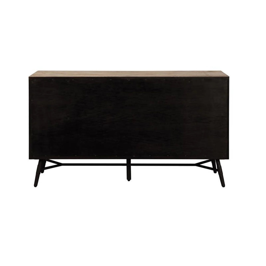 4-piece Brown Wood Eastern King Bedroom Set Q7777